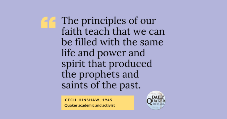 The Deeper Work to Be Done: News from Thee Quaker